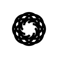 Star Flower logo design vector