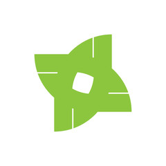 Star Flower logo design vector