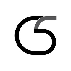 Letter GS logo design vector