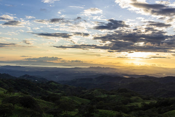 Sunset Mountain view ,Guanacaste, Costa Rica.