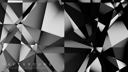 Abstract geometric background. dark triangle vector