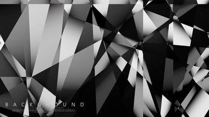 Abstract geometric background. dark triangle vector