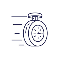 chronometer time precision isolated icon
