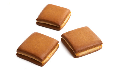 Swiss Biberli cookies isolated