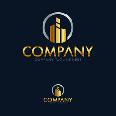 Luxury Construction Logo Design Template