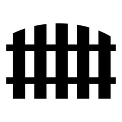 Fence icon, logo isolated on white background