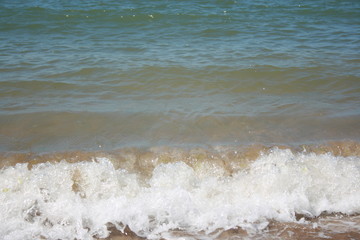 waves in the sea at summer
