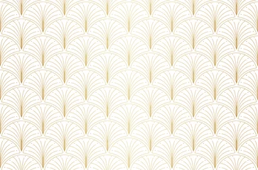 Elegantes nahtloses Muster im Jugendstil. Abstrakter unbedeutender Hintergrund. Geometrische Art-Deco-Textur. © daniela iga