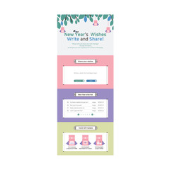 Vector illustration of event popup for greeting card, blessing, holiday, New Year's event, happy New Year, thanksgiving, card, letter, mail, event, a lucky bag, Asian pattern, Oriental painting.