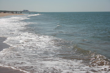waves in the sea at summer