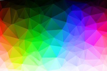 Obraz premium Light colorful Low poly crystal background. Polygon design pattern. Low poly vector illustration, low polygon background.