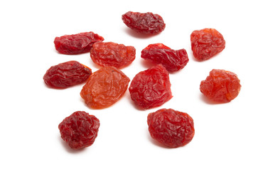 red raisins isolated