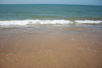 waves in the sea at summer