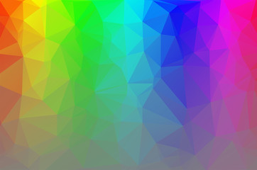 Light colorful Low poly crystal background. Polygon design pattern. Low poly vector illustration, low polygon background.