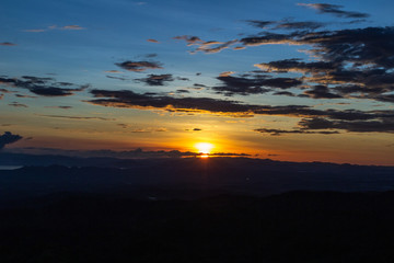 Sunset Mountain view ,Guanacaste, Costa Rica.