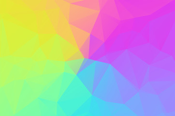 Light colorful Low poly crystal background. Polygon design pattern. Low poly vector illustration, low polygon background.