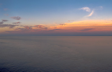 Fototapeta na wymiar Moody Ocean over Sunset