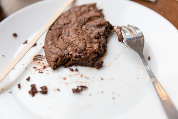 Break up cookies with chocolate pieces