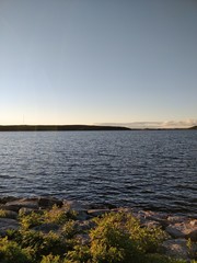 Beautiful sunset by the lake