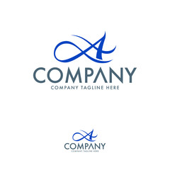 Creative Infinity Letter A Logo Template