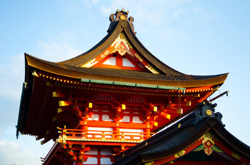 Fototapeta premium Part of the Fushimi-Inari shrine in Kyoto, Japan