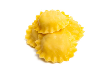italian ravioli isolated