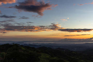 Sunset Mountain view ,Guanacaste, Costa Rica.
