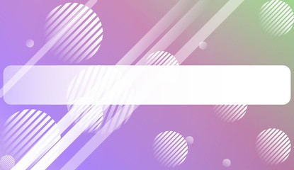 Colorful Gradient Background with Line, Circle. For Website Pattern, Banner Or Poster. Vector Illustration.