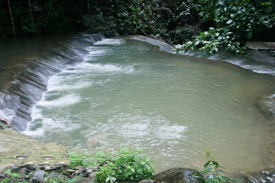 Waterfall at Sa Nang Manora Forest Park, Phang Nga Province, Thailand