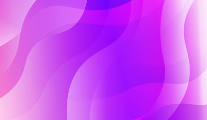 Futuristic Blue Purple Color Design Geometric Wave Shape. For Elegant Pattern Cover Book. Vector Illustration with Color Gradient.