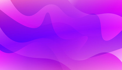 Futuristic Blue Purple Color Design Geometric Wave Shape. For Elegant Pattern Cover Book. Vector Illustration with Color Gradient.