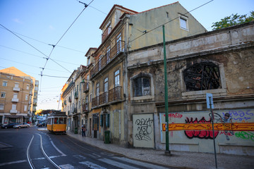 Naklejka na ściany i meble Lisbon historical view
