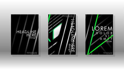 Fototapeta premium Cover book with a geometric design background.