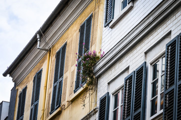 spanish streets & buildings close up view