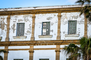 spanish streets & buildings close up view