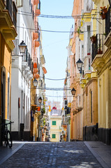 spanish streets & buildings close up view