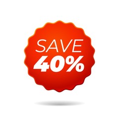 Red Vector Sticker, save 40 percent