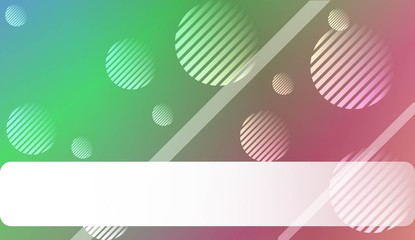 Hologram Gradient Background with Line, Circle. For Your Design Wallpapers Presentation. Vector Illustration.