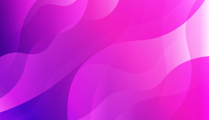 Futuristic Blue Purple Color Design Geometric Wave Shape. For Elegant Pattern Cover Book. Vector Illustration with Color Gradient.