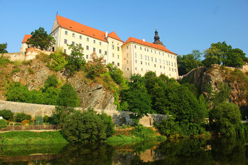 Fototapeta na wymiar Castle and Chateau in Bechyne, South Bohemia.