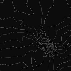 Topographic map lines background. Abstract vector illustration. Contour vector map.