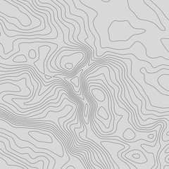 Topographic map lines background. Abstract vector illustration. Contour vector map.