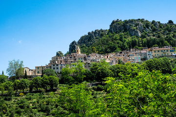 Sainte Agnes in the french Riviera, Cote d Azur, France, Europe