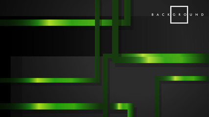 Vector Modern Abstract Squares Backgrounds . with a black and green metal color gradient. eps 10 template