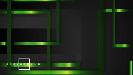 Vector Modern Abstract Squares Backgrounds . with a black and green metal color gradient. eps 10 template