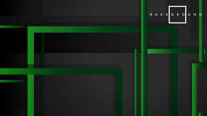 Vector Modern Abstract Squares Backgrounds . with a black green gradient. eps 10 template