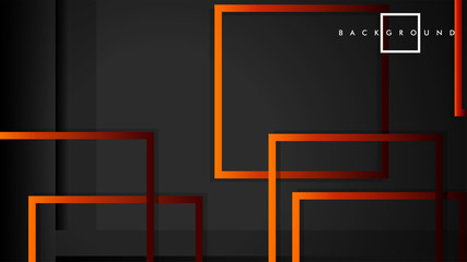 Vector Modern Abstract Squares Backgrounds . with a black red orange gradient. eps 10 template