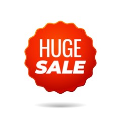 Red Vector Sticker, huge sale