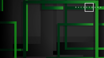 Fototapeta premium Vector Modern Abstract Squares Backgrounds . with a black green gradient. eps 10 template