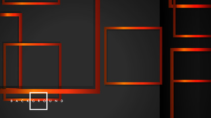 Fototapeta premium Vector Modern Abstract Squares Backgrounds . with a black orange gradient. eps 10 template